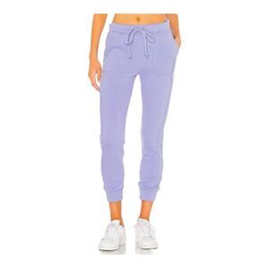 Free People Movement Purple Work It Out Distressed High Waisted Joggers SZ S NWT